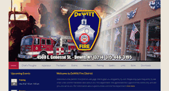 Desktop Screenshot of dewittfire.org