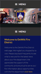 Mobile Screenshot of dewittfire.org