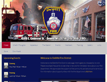 Tablet Screenshot of dewittfire.org